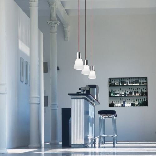 Hängelampe - DROP - Leds-C4 - Stahl / Glas / modern