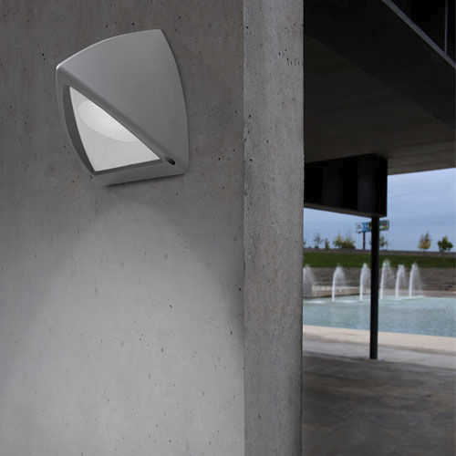 Moderne Wandleuchte - PIRAMID - Leds-C4 - für Außenbereich / Glas / ABS