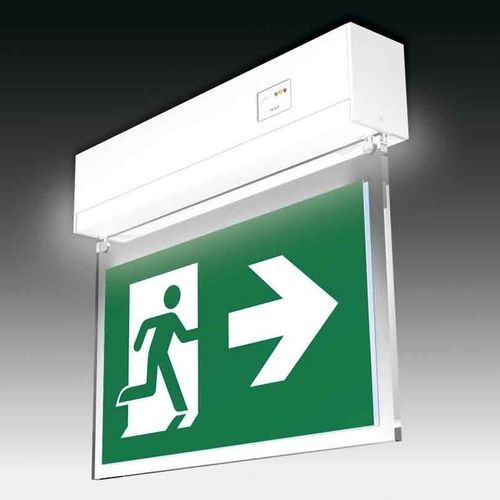 Notbeleuchtung für Aufbau - ALUX+PLEXI - Sec - rechteckig / LED / IP20