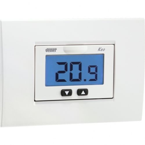 Elektronisches Thermostat - KEO-B LCD - VEMER - programmierbar / für Heizungen / für Wandeinbau