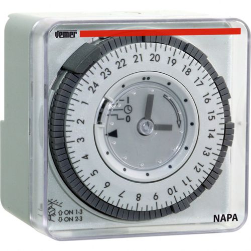 Mechanischer Zeitschalter - NAPA-ED - VEMER - für DIN-Schiene / Fronttafeleinbau