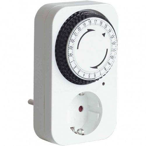 Mechanischer Zeitschalter - TWINPLUG-D SCHUKO - VEMER - für DIN-Schiene