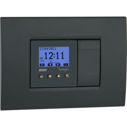 Schalter für Hausautomationssystem - TEMPO - VEMER - Druck / automatisch / Einbau
