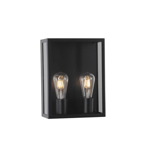 Moderne Wandleuchte - POLO - psmlighting - für Außenbereich / Edelstahl / Glas