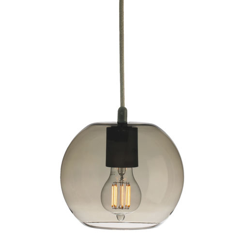 Hängelampe - MOBY BRONZ - psmlighting - geblasenes Glas / modern / mit Kabel