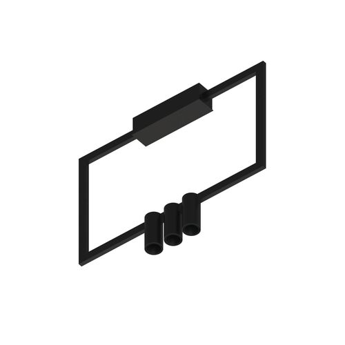 Deckenleuchte / originelles Design - THINDR - psmlighting - rund / rechteckig / rohrförmig