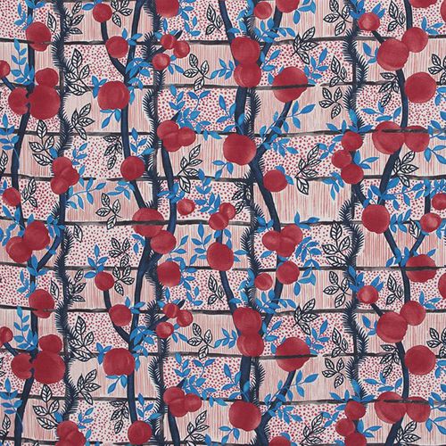 Vorhangstoff - GERT VOORJANS FOR JIM THOMPSON : GARDEN PARTY - JIM THOMPSON - Blumenmotive / Leinen / bedruckt