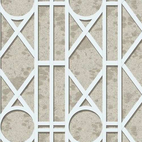 Innenwandverkleidung - TAKES THE STAGE : MIRROR TRELLIS PANEL - JIM THOMPSON - Stoff / bedruckt / Tapetenoptik