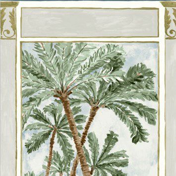 Innenwandverkleidung - TAKES THE STAGE : PALM COURT PANEL - JIM THOMPSON - Stoff / bedruckt / matt