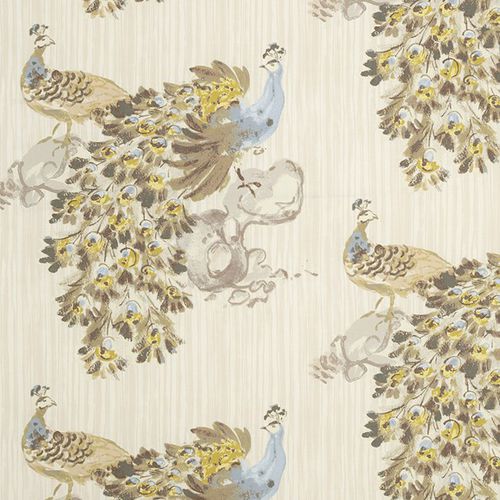 Vorhangstoff - BUTTERFLY HOUSE : PEACOCK - JIM THOMPSON - Tiermuster / Leinen / Dekor