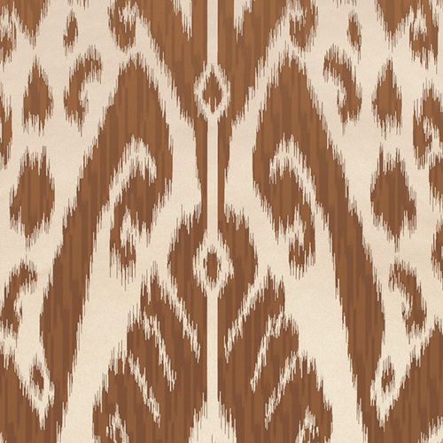 Moderne Tapete - HOUSE ON THE KLONG : IKAT - JIM THOMPSON - Motiv / grau / blau