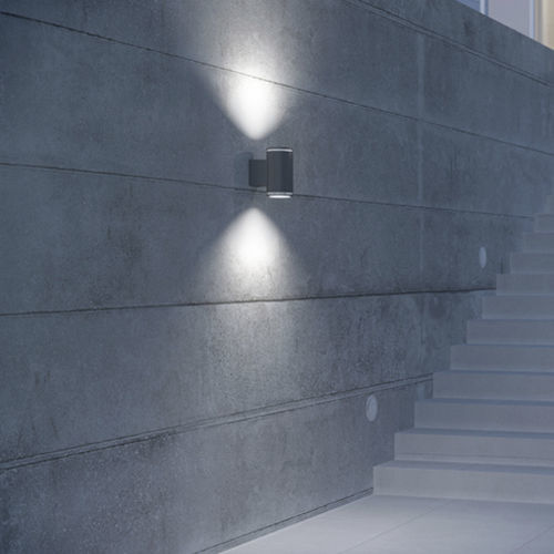 Moderne Wandleuchte - ALVA UDL TR 13° 900 830 AN - ESYLUX - für den Innenraum / Aluminium / zylinderförmig