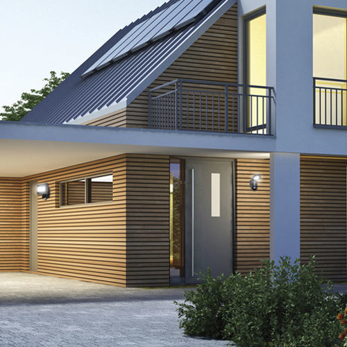 Moderne Wandleuchte - AOL 100 SERIES - ESYLUX - für Außenbereich / Aluminium / Kunststoff