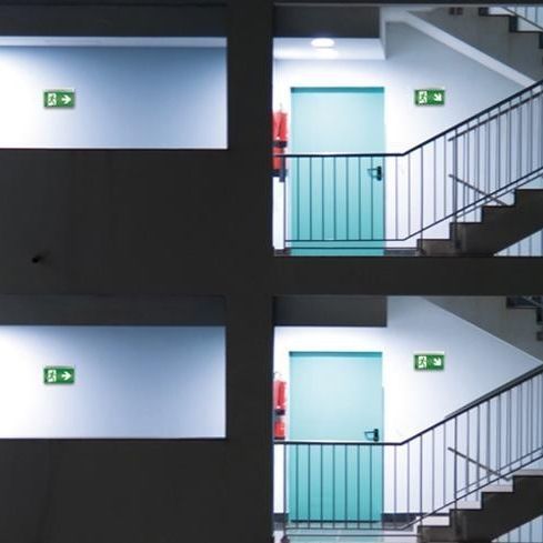 Wandmontierte Notbeleuchtung - SLX EL - ESYLUX - rechteckig / LED / Polycarbonat