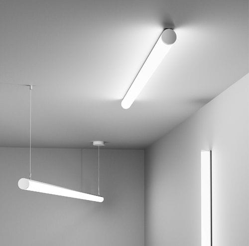 Leuchte für Aufbau - TUBO 60 - XAL - LED / hoch / IP20