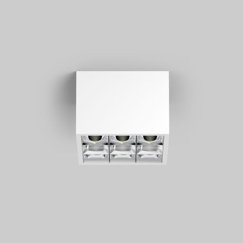 Strahler für Aufbau - UNICO PRO - XAL - LED / rechteckig / quadratisch