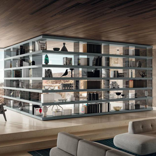 Modulregal - Air  - LAGO - Eck / modern / lackiertes Holz