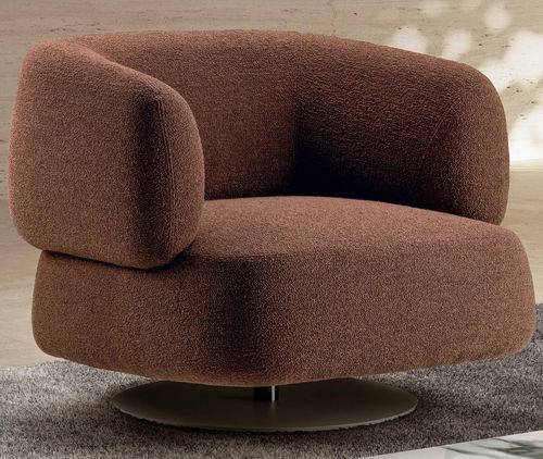 Moderner Sessel - Zeppelin - LAGO - Stoff / ergonomisch / braun