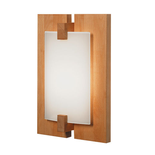 Moderne Wandleuchte - TAURUS - DOMUS Licht zum Wohnen - für den Innenraum / Buche / rechteckig