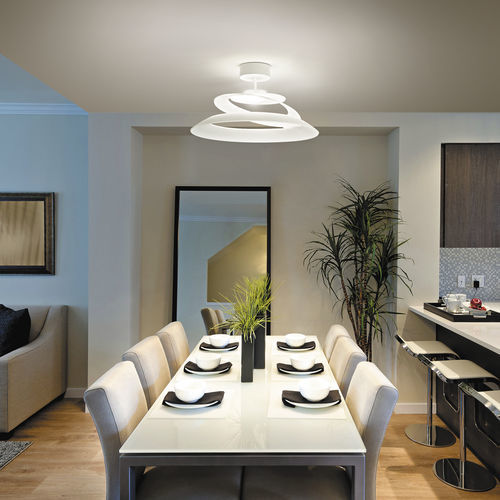 Moderne Deckenleuchte - ARAGON - Fabas Luce - Glas / Metall / LED