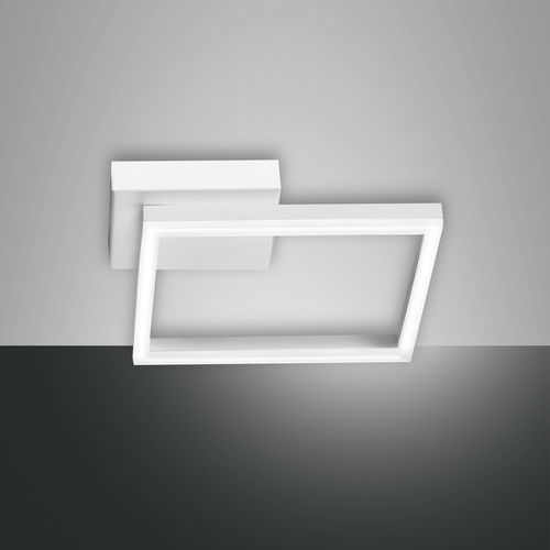 Moderne Deckenleuchte - BARD - Fabas Luce - rechteckig / Metall / Methacrylat