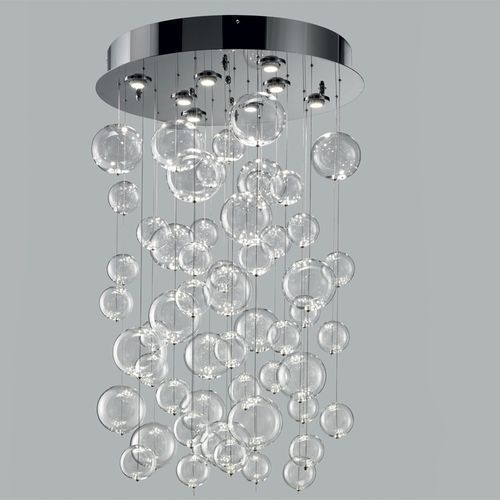 Moderne Deckenleuchte - BOLERO - METAL LUX - rund / sphärisch / Glas