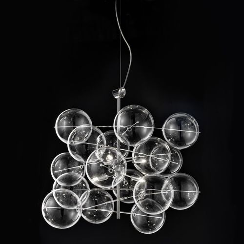 Hängelampe - ATOM - METAL LUX - Glas / modern / mit Kabel