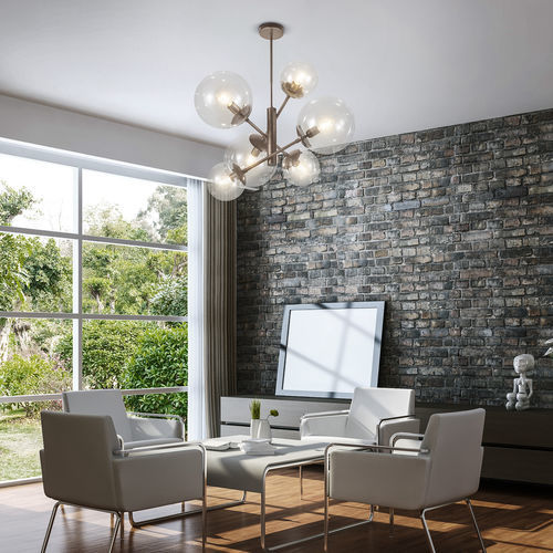 Moderner Kronleuchter - GLOBAL - METAL LUX - Metall / Polycarbonat / Acryl