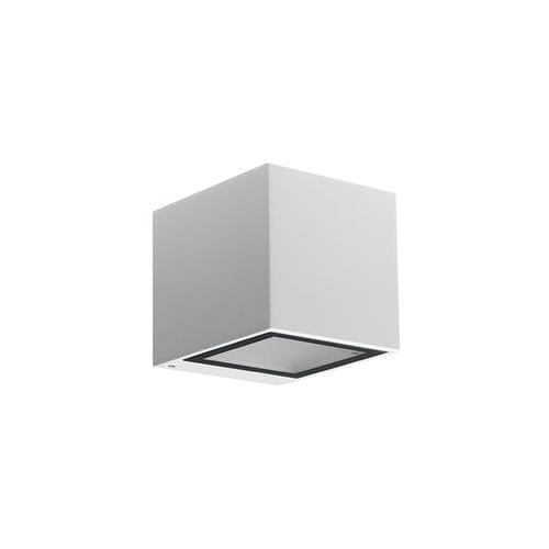 Moderne Wandleuchte - KOCCA 1 - L&L Luce&Light - für Außenbereich / Vorderseite aus Hartglas / Aluminium