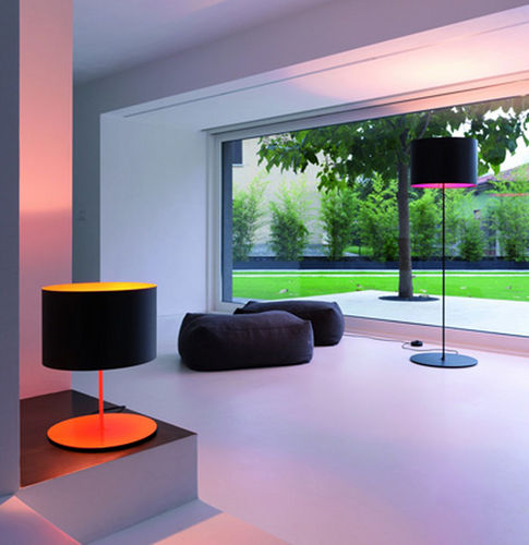 Stehleuchte - HALF MOON - Karboxx - aus lackiertem Aluminium / Kohlefaser / modern