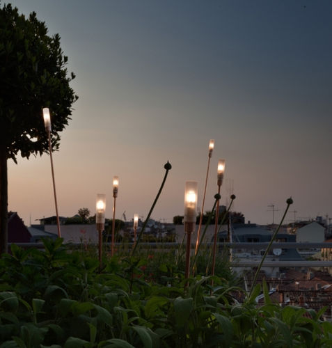 Garten-Lichtmast - GIUNCO - Antonangeli Illuminazione . - modern / Metall / LED