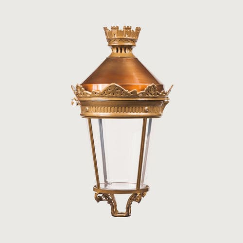 Klassische Wandleuchte - RUE DE LA PAIX - LENZI - für Außenbereich / Edelstahl / Bronze