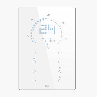 Digitales Thermostat - CUBIK-TLR - Ingenium - BES KNX - programmierbar / für Klimaanlagen / wandmontiert