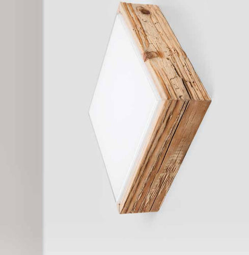 Moderne Wandleuchte - DIVETRO 18 - Engi Lighting - für den Innenraum / Glas / Holz
