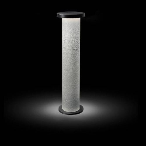 Leuchtpoller für Garten - GEMINI MATERICO - Engi Lighting - modern / Edelstahl / Zement