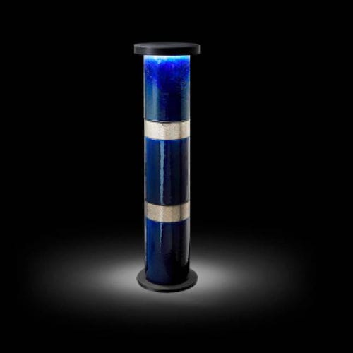 Leuchtpoller für Garten - GEMINI GALASSIA - Engi Lighting - modern / Edelstahl / Kupfer