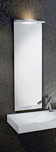 Wandmontierter Spiegel für Badezimmer - SPACE 034100 - Decor Walther Einrichtungs GmbH - modern / rechteckig / beleuchtet