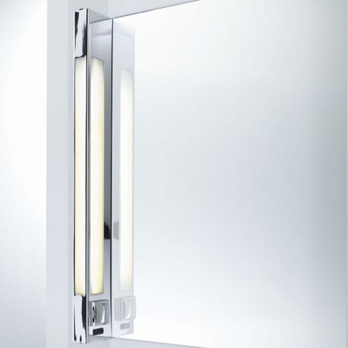 Moderne Wandleuchte - BLOC 80 - Decor Walther Einrichtungs GmbH - verchromter Messing / vernickeltes Messing / rechteckig