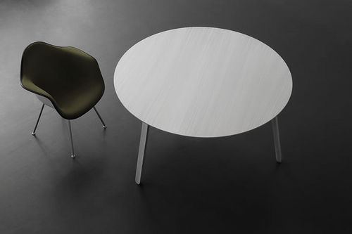 Moderner Tisch - INY - MAOLI - Aluminium / rund