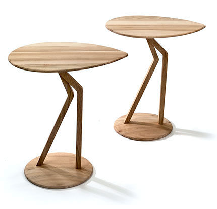 Beistelltisch / originelles Design - MARABÙ - MAOLI - Mahagoni / für Privatgebrauch / für den Innenraum