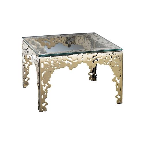 Moderner Couchtisch - BUBBLES : 427 - iDL - Glas / Metall / Gestell aus Metall