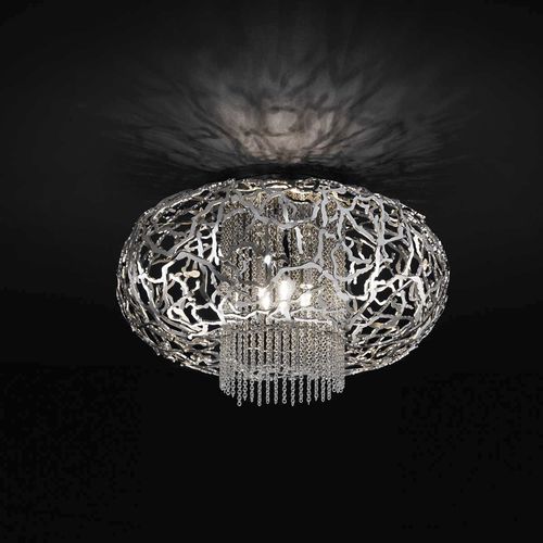 Moderne Deckenleuchte - WEAVE 513-6PF - iDL - rund / Metall / Halogen