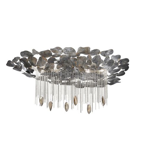 Moderne Deckenleuchte - CORTEN 469/6PF - iDL - oval / Metall / LED