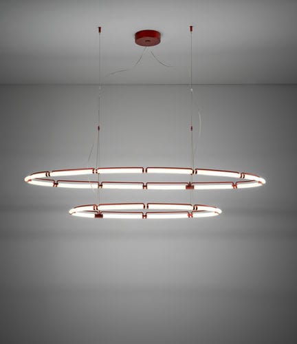 Hängelampe - ENDLESS  686/2 - iDL - Metall / minimalistisches Design / mit Kabel