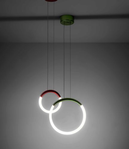 Hängelampe - LOOP  - iDL - Metall / modern / mit Kabel