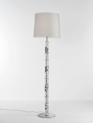Bodenlampe - BAMBOO - iDL - Metall / Muranoglas / Stoff