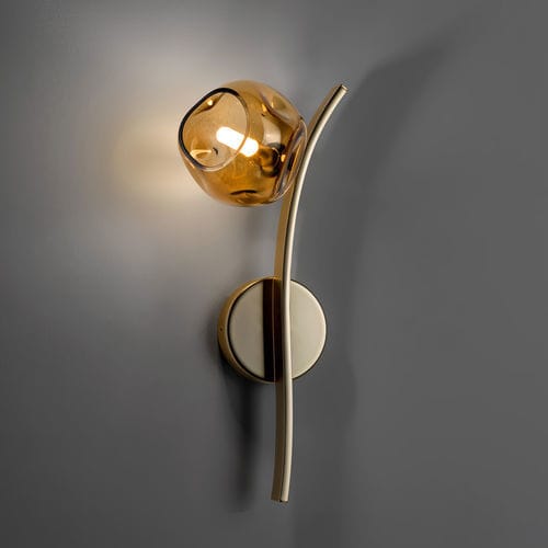 Moderne Wandleuchte - NATURE 691/1A - iDL - für den Innenraum / Metall / Rauchglas