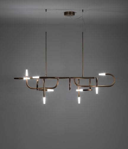 Hängelampe - MANGROVE - iDL - Metall / originelles Design / mit Kabel