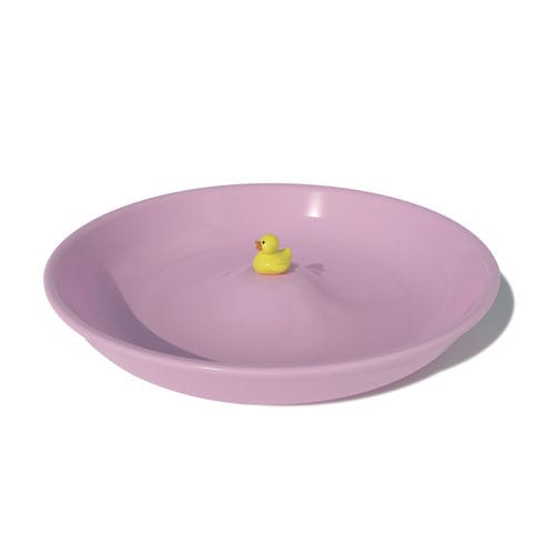 Runder Teller - MY BABY DUCK : AX2000  - Axis 71ba - weiß / blau / rosa