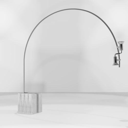 Stehleuchte - CG71 ARCO - Axis 71ba - Metall / Beton / minimalistisches Design